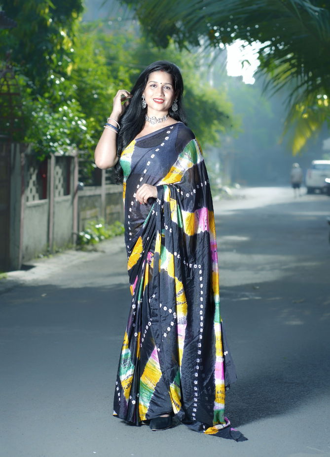 KGM Bandhani Printed Designer Sarees Catalog